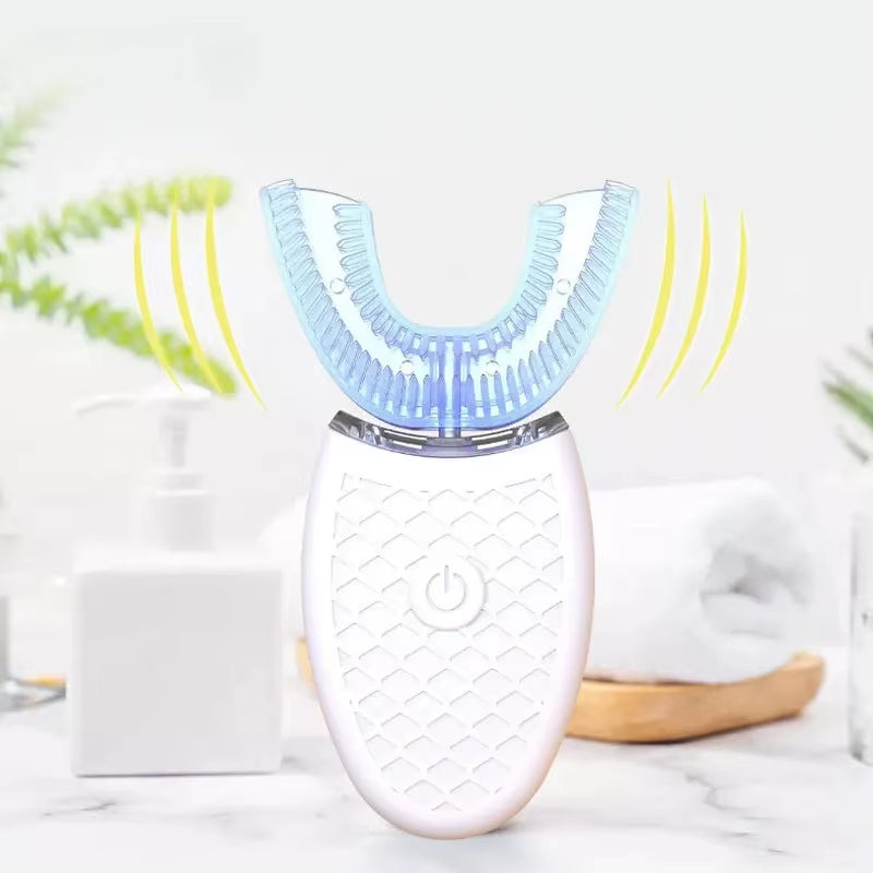 Sonicglow™ 360° Electric Toothbrush: USB Rechargeable Automatic Toothbrush for Deep, Effortless Cleaning
